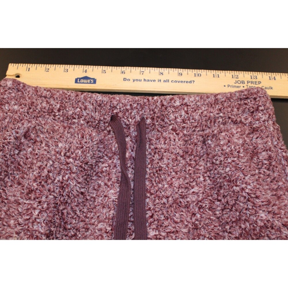 Koolaburra by UGG Womens XS Lounge Pants Joggers Burgundy Fuzzy Sherpa Fleece - Picture 3 of 6